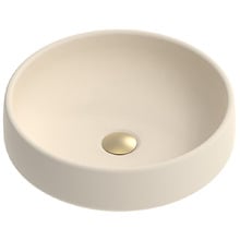 Jean 400mm Matte Round Concrete Basin & Waste Set
